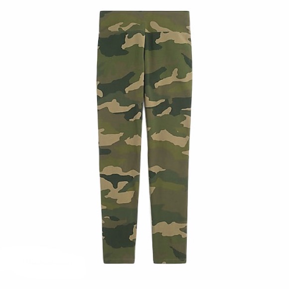 J. CREW Camouflage Leggings Army Green Khaki Camo - Picture 2 of 7